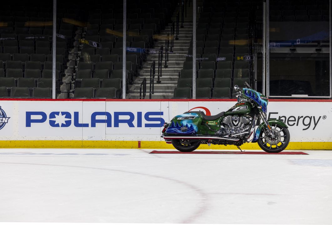 Indian Motorcycle x Minnesota Wild Mural Motorcycle